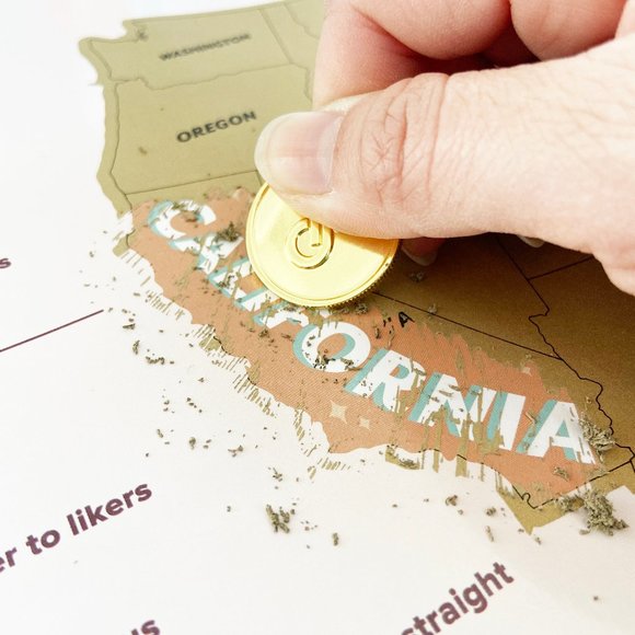 Scratch-off Map - Picture 2 of 5